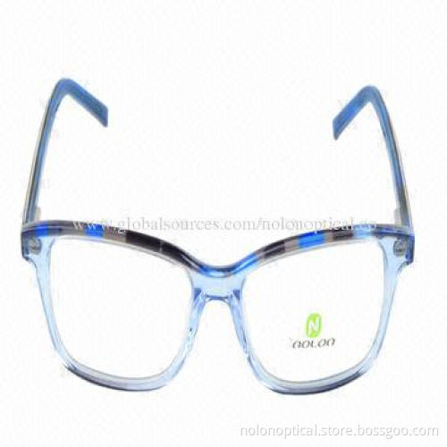 2014 Latest Spring Hinge Acetate Optical Eyeglasses Frame, Customized Logos Available